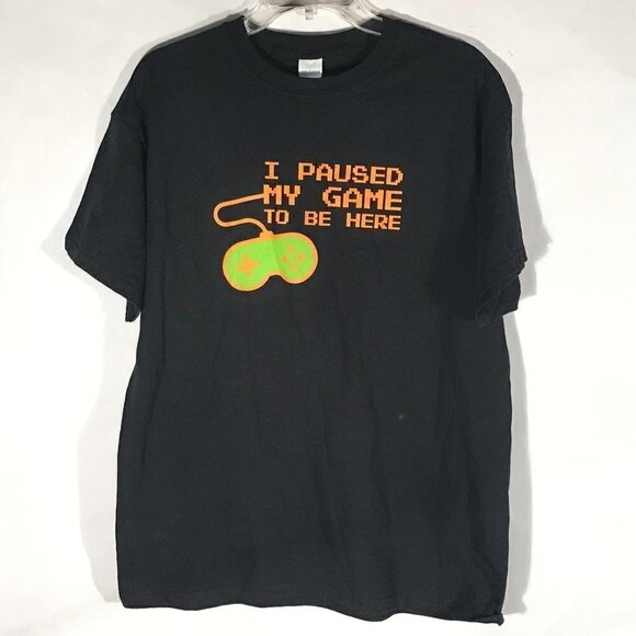 Video Game Gamer SNES Controller Pause T Shirt - Picture 1 of 6